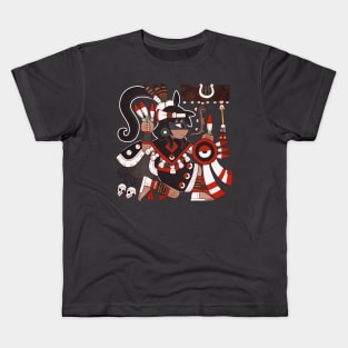 Aztec ninja thief, Citlalmina Kids T-Shirt